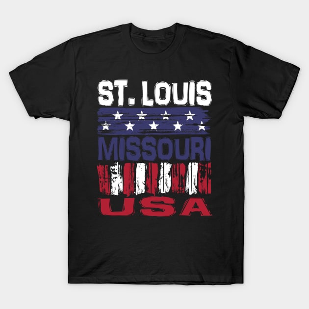 St Louis Missouri USA T-Shirt T-Shirt by Nerd_art